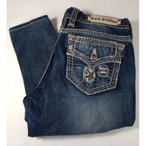 Rock Revival Felicia Cuff Straight Jeans Women's Size 31X26